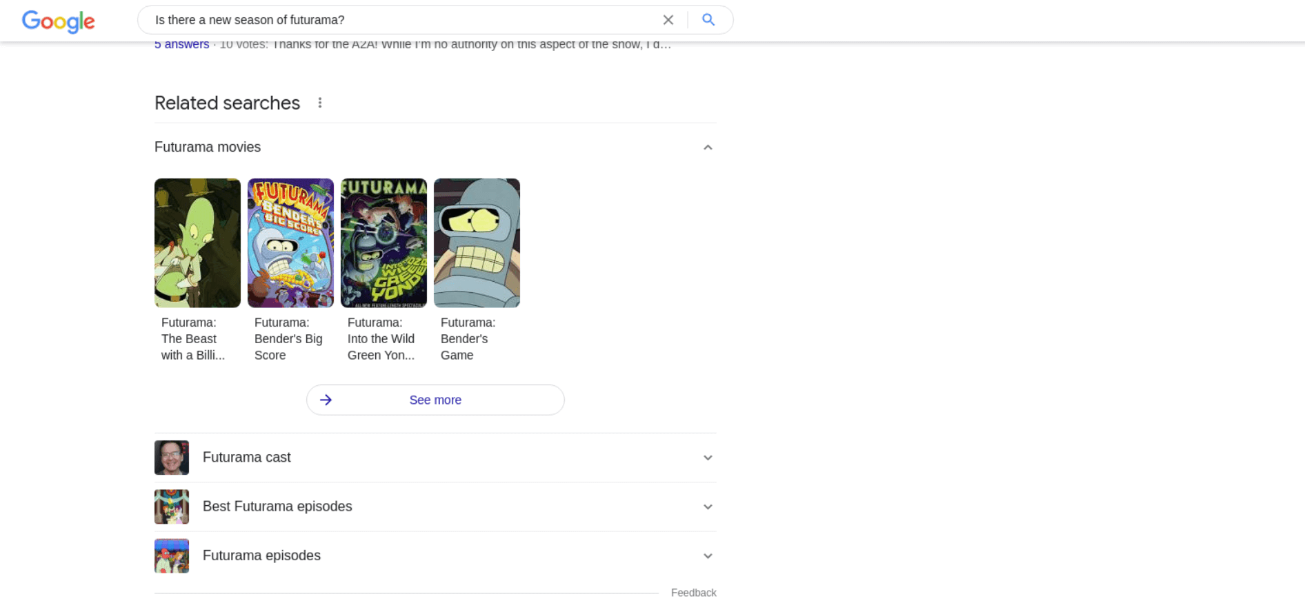 Related Searches Results example